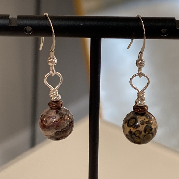 Jewelry - Sterling Silver and Stone Earrings
